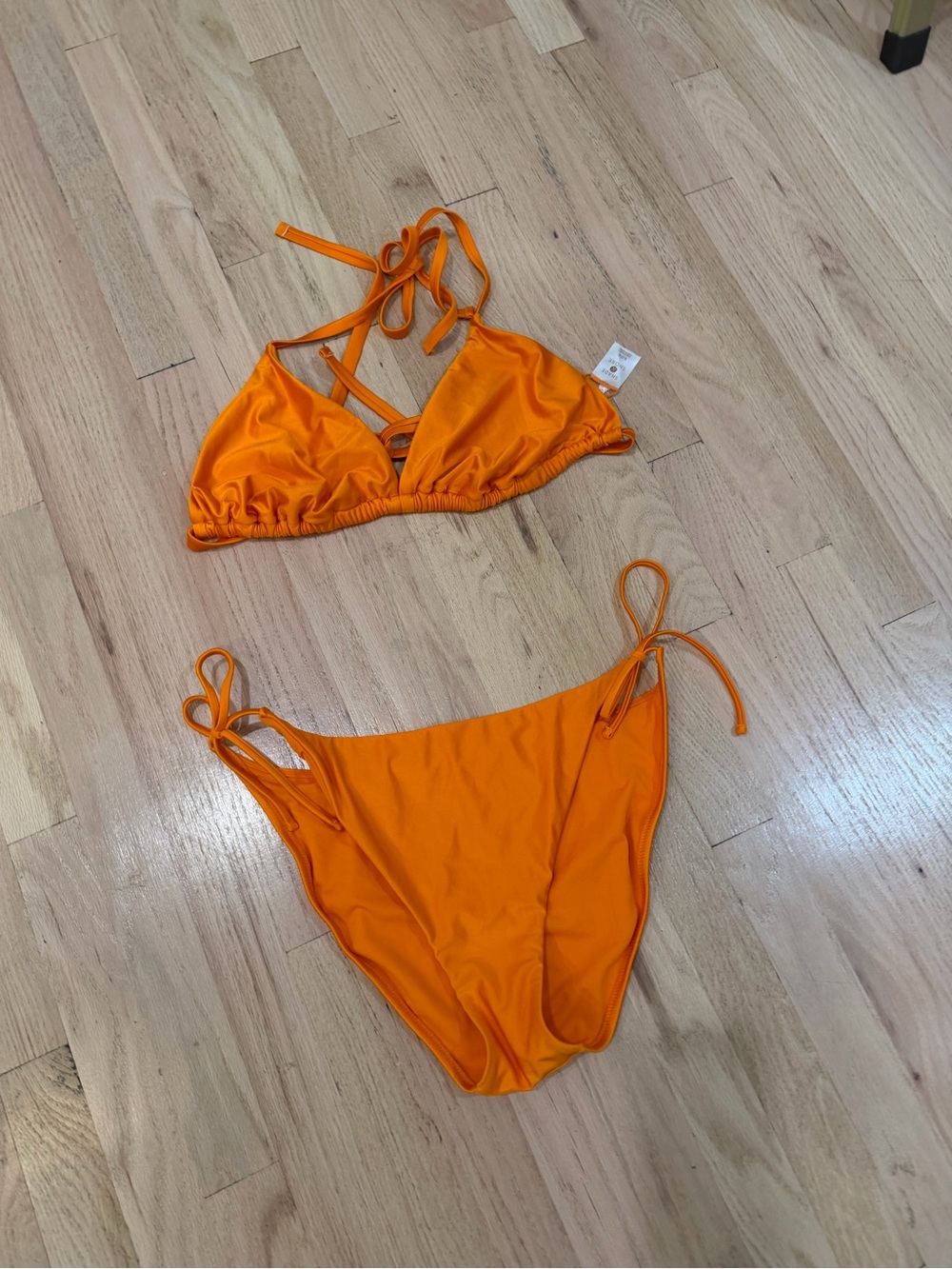 Shade & Shore Bright Orange Bikini Set